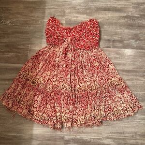 Free People strapless sun dress size L